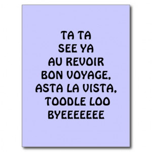 Bon Voyage Post Cards