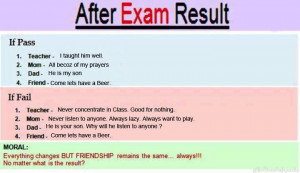 after exam result