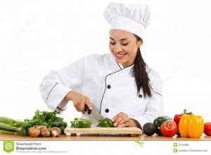 Stock Image Female Chef...