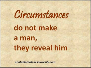 Circumstances....