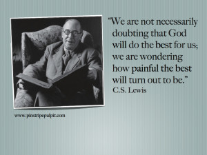 Lewis On Trusting God