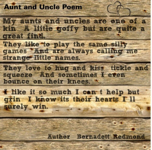 Aunt and uncle Poem
