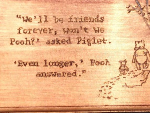 ... Quote Wooden Box by downtoearthcraft on Etsy: Pooh Quotes, Quotes