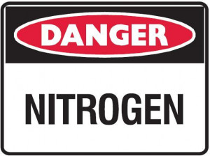 nitrogen danger sign nitrogen 600 x 450 mm metal metal 600 x 450 our