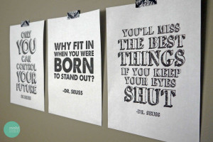 Free Printable Dr. Seuss Quote Posters @ mintedstrawberry.blogspot.com