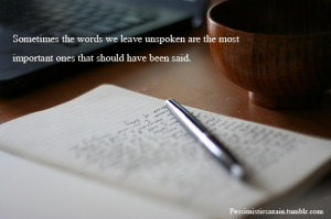 Unspoken Words