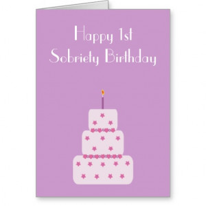 Sober Sobriety Recovery AA Greeting Card