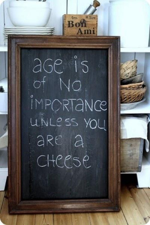 age is of no importance....