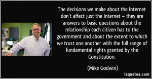 don't affect just the Internet – they are answers to basic questions ...