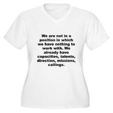 Positive Quotes Women's Plus Size T-Shirts