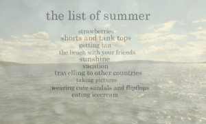 wish summer would hurry up.