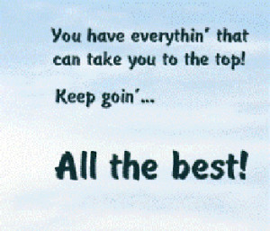 wishing you much success