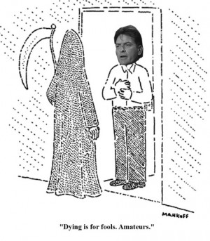 SHEEN MEETS MANKOFF: New Yorker cartoon editor offers his own mash-up