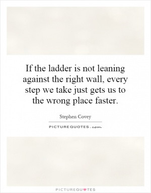 If the ladder is not leaning against the right wall, every step we ...