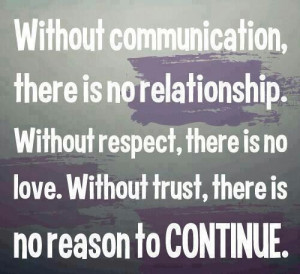 Without trust...