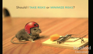 ... you have to take intelligent risks. How do you minimize other risks