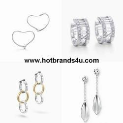Sterling Silver Earrings Tiffany Diamond Jewelry
