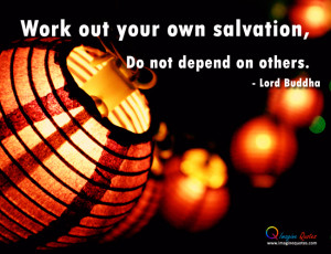 ... lanterns wallpaper, Life quote by Lord Buddha with colorful lanterns