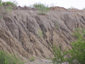 erosion caused by gravity