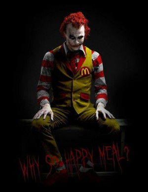 Funny photos funny Ronald McDonalds Joker Batman