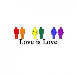 Love Is Love LGBT Gay Pride Rainbow Bumper by BumperStickerStore, $3 ...