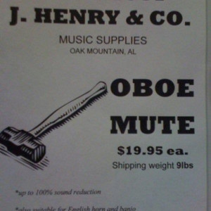 Oboe mute…this is really sad