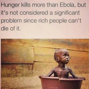 Starvation is not due to a shortage of food – the issues are 100% ...