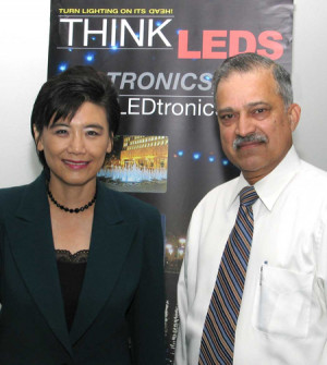 Congresswoman Judy Chu with Pervaiz Lodhie, LEDtronics CEO and ...
