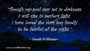 Shooting Star - Quotes - Sarah Williams, darkness night Meme
