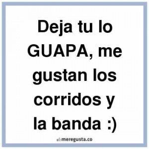Deja Tu Lo Guapa Me Gustan Los Corridos Y La Banda 1 780908previajpg