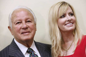 Edwin Edwards and his wife Trina Scott attend a luncheon where Edwards ...