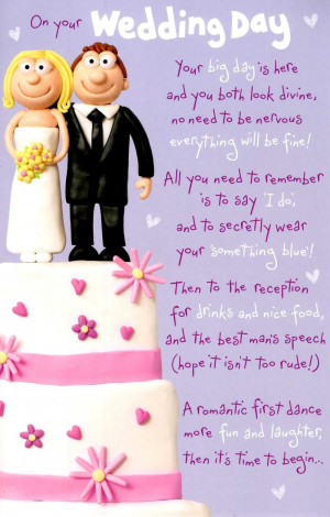 Cute Happy Ever After Wedding Day Greeting Card Preview