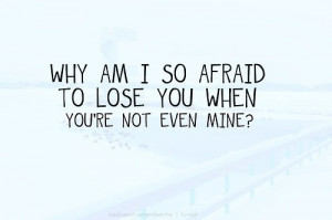 Why am I so afraid?