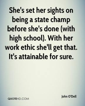 John O'Dell - She's set her sights on being a state champ before she's ...