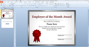 Free Employee of the Month Template for Employee Recognition in ...