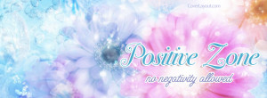 Positive Zone No Negativity Allowed Facebook Cover Layout
