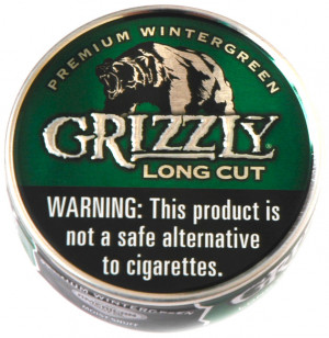 Grizzly Wintergreen Tobacco Logo Grizzly long cut dipping