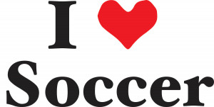 Love Soccer Quotes Vinyl wall decal i love soccer