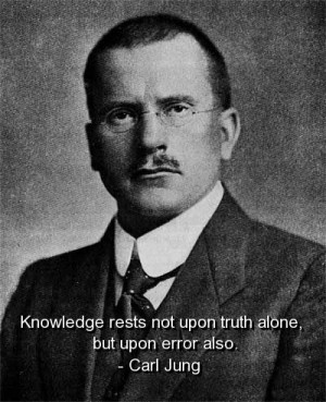 Carl jung, quotes, sayings, error, knowledge, wisdom