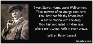 Home Sweet Quote Staying