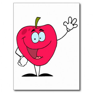 Cute Animated Gif Red Apple...