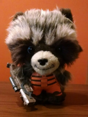 says, he has flat feet to stand on his own, and his head turns. Rocket ...