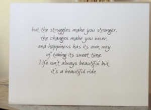 Life is a Beautiful Ride...