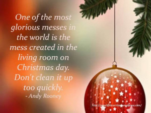 Andy Rooney Christmas morning quote