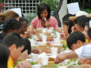 michelle obama eating