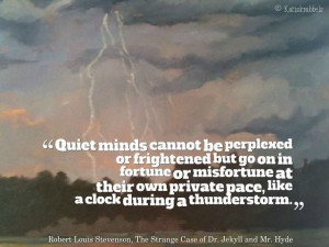 The strange case of dr Jekyll and Mr Hyde quote