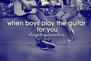 Aww...you & your guitar players...lol