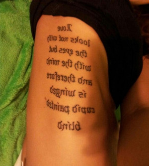 Tattoos On Ribs Quotes