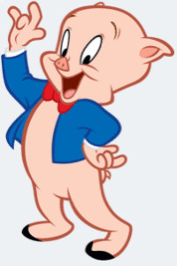 Porky the pig of the looney tunes series