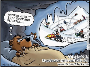 All snowmobiles must be registered, no matter what they are used for